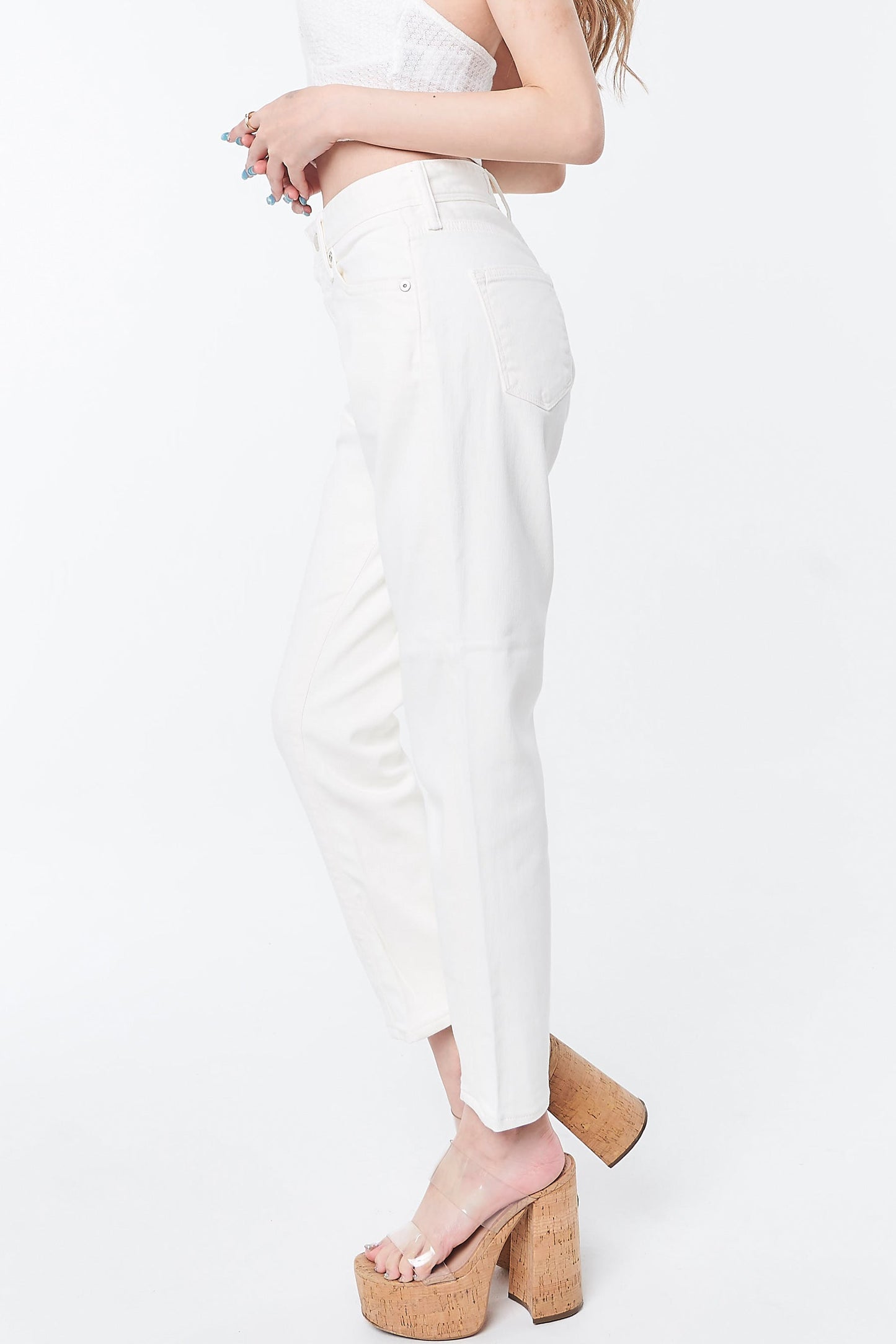Resort Tapered Girlfriend White