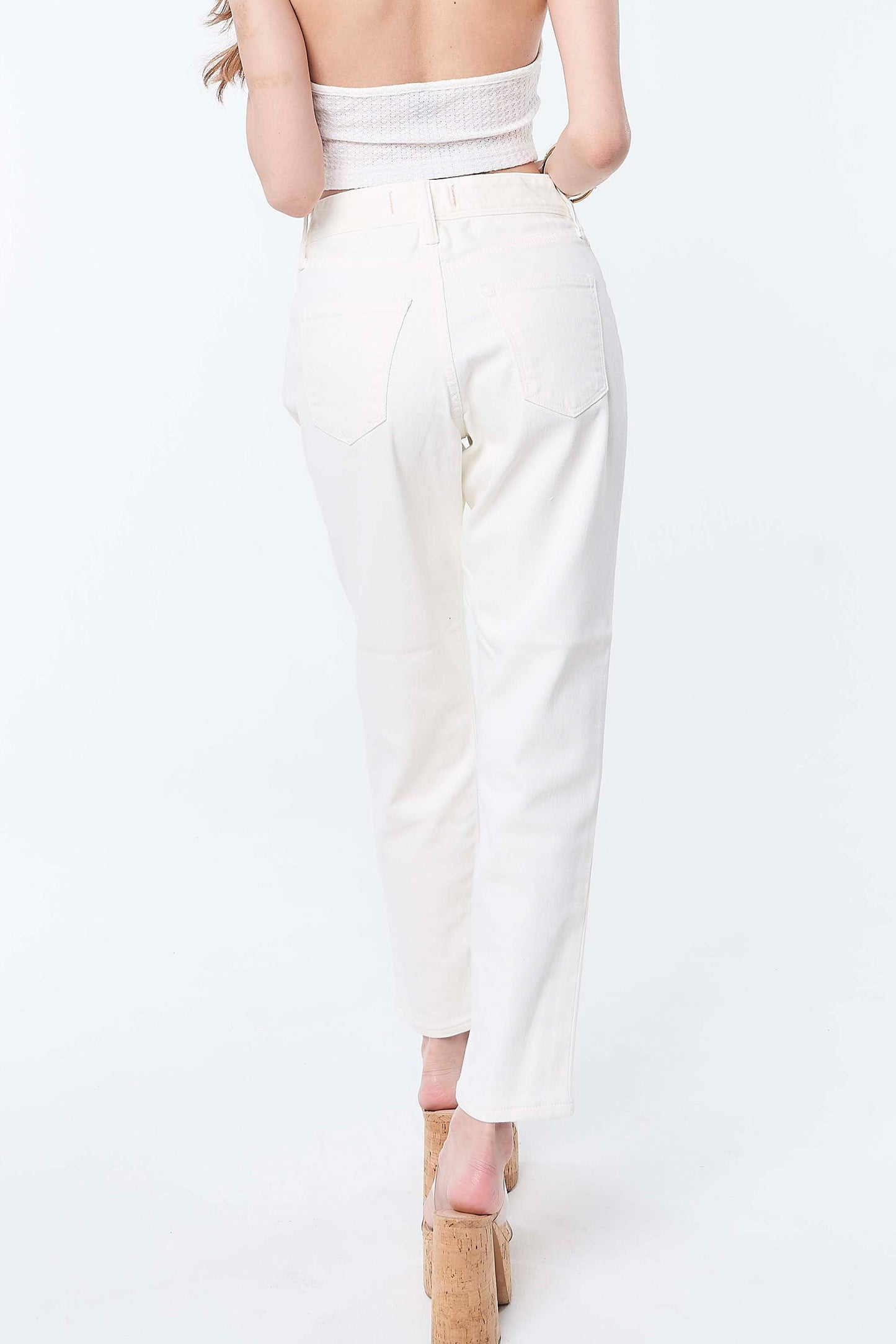 Resort Tapered Girlfriend White