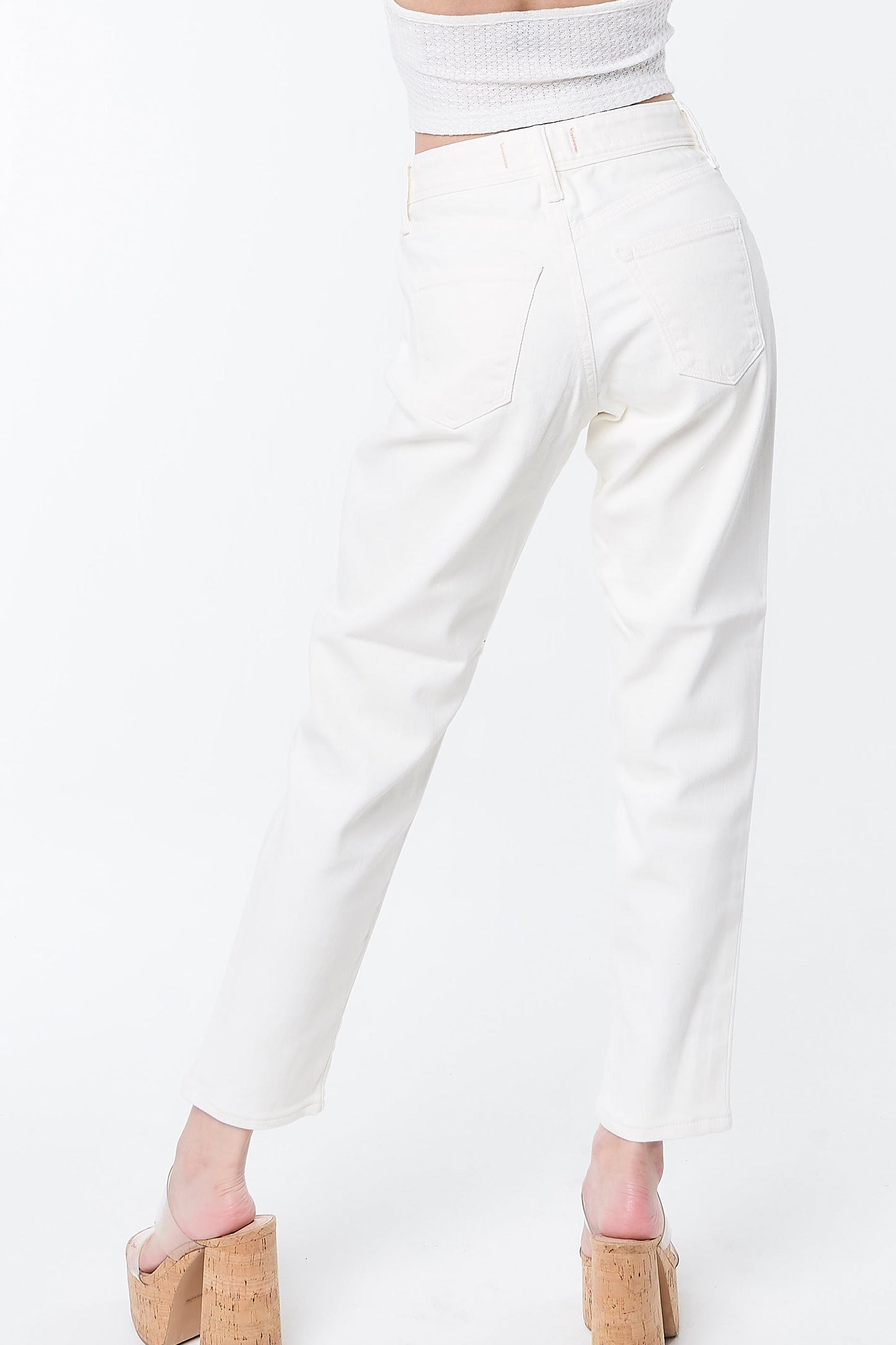 Resort Tapered Girlfriend White