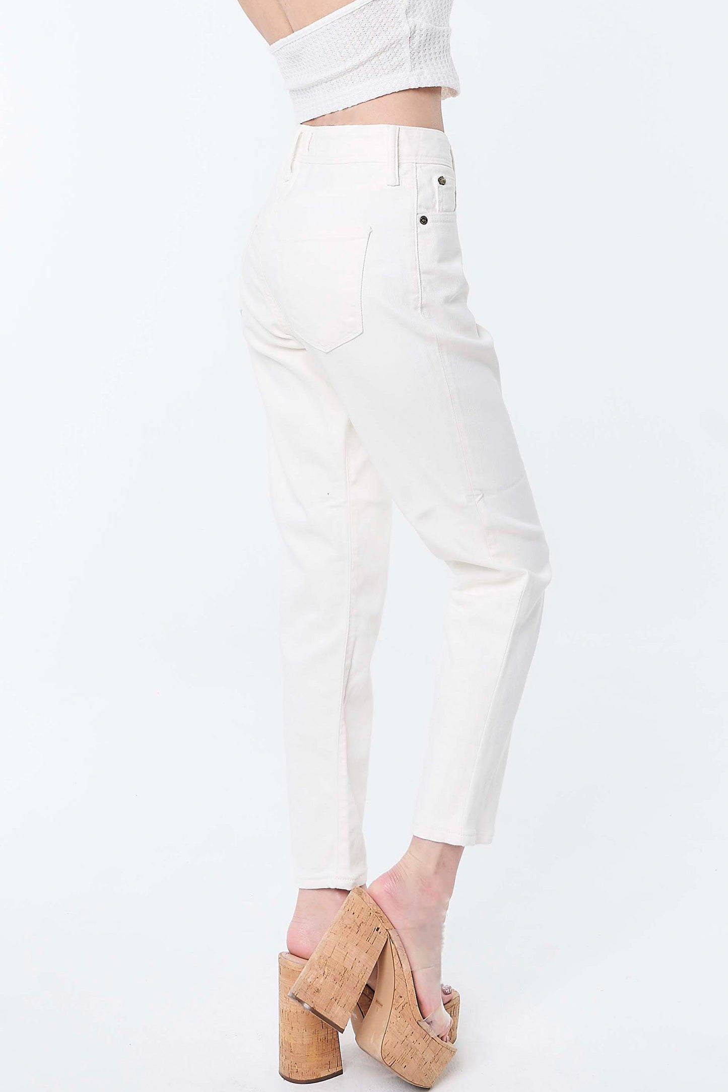 Resort Tapered Girlfriend White