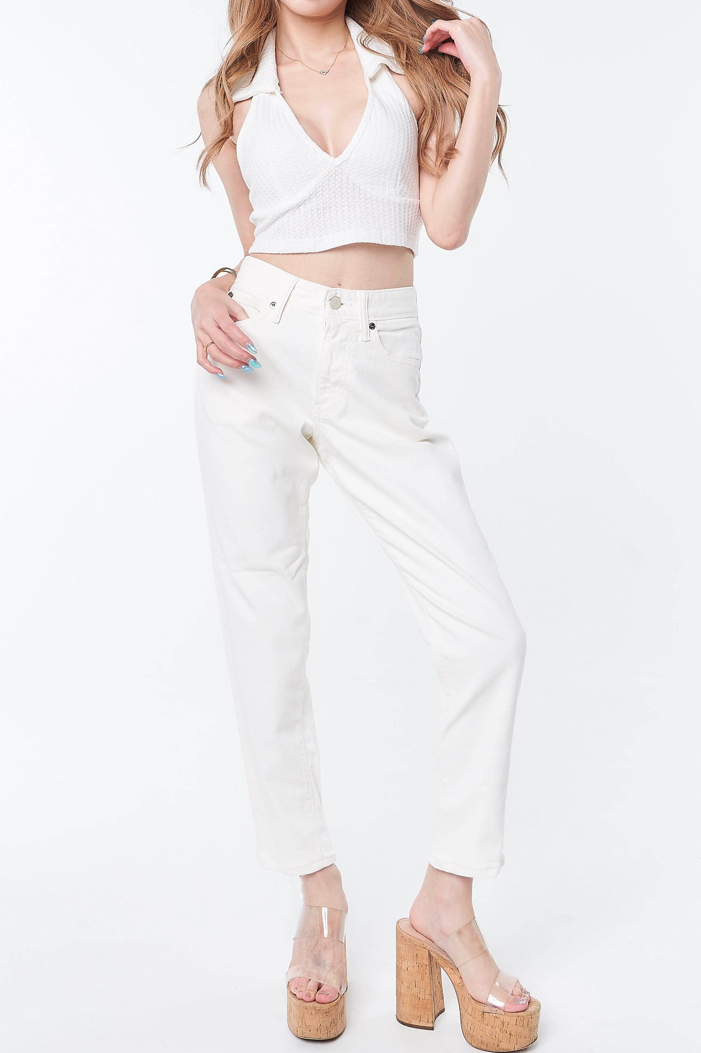 Resort Tapered Girlfriend White