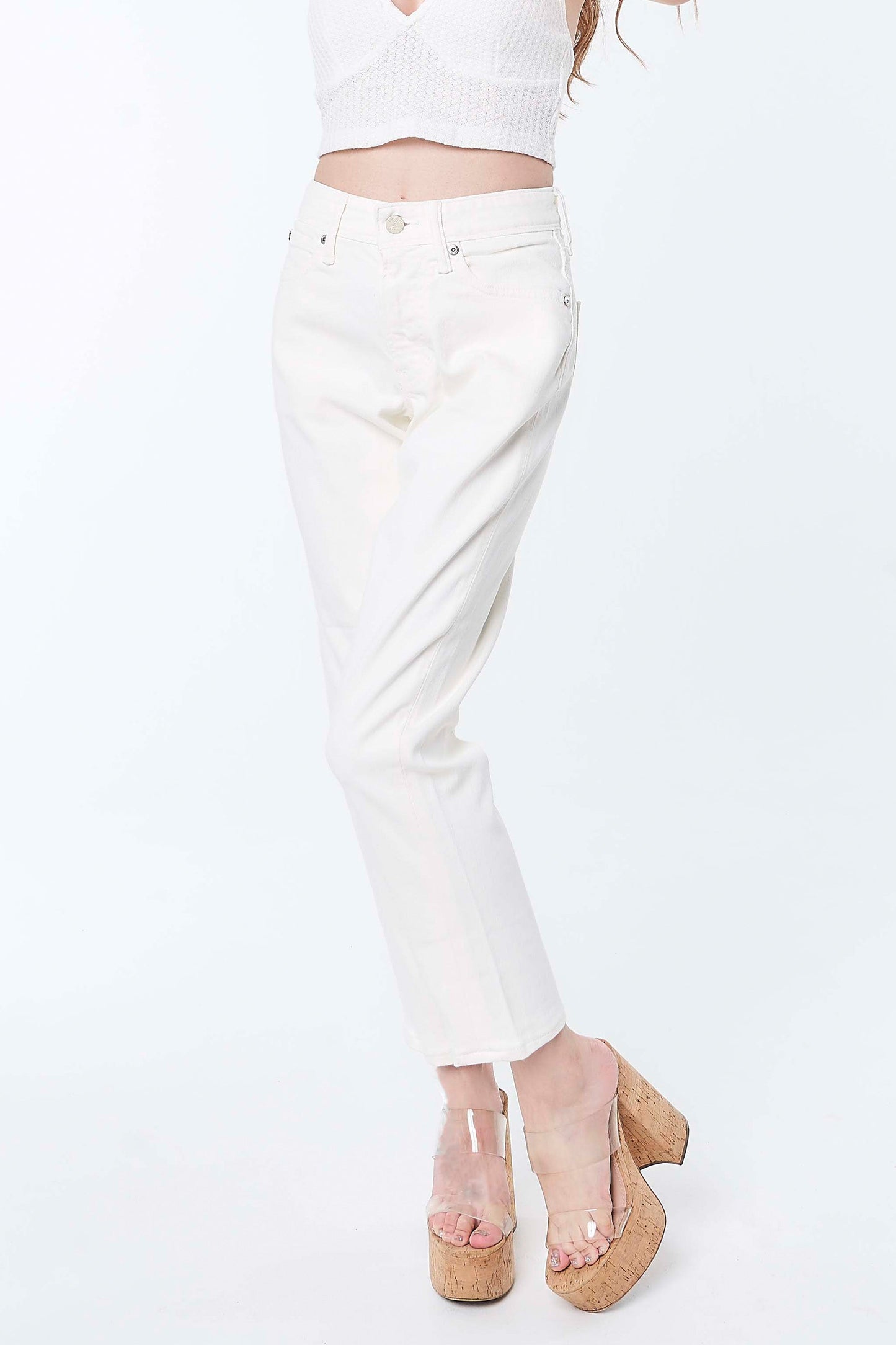 Resort Tapered Girlfriend White